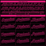 Custom Black Hot Pink 3D Pink Ribbon Breast Cancer Awareness Month Women Health Care Support Authentic Baseball Jersey